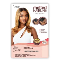 Outre Melted Hairline Synthetic HD Lace Front Wig - MARTINA -Wigs Online Shop outre melted hairline synthetic hd lace front wig martina 5