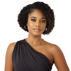 Outre Mytresses Black Label 100% Unprocessed Human Hair 13x4 HD Lace Frontal Wig - VIRGIN DEEP BOB 8