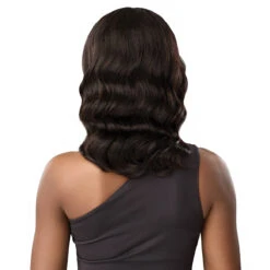 Outre Mytresses Black Label 100% Unprocessed Human Hair 13x4 HD Lace Frontal Wig - VIRGIN BODY WAVE 14 -Wigs Online Shop outre mytresses black label lace frontal wig virgin body wave 14 3