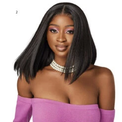 Outre Perfect Hairline Swoop Synthetic 13x4 Glueless HD Lace Frontal Wig - SWOOP 5 -Wigs Online Shop outre perfect hairline swoop synthetic 13x4 glueless hd lace frontal wig swoop 5 2