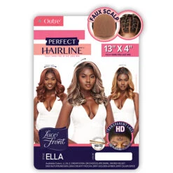 Outre Perfect Hairline Synthetic 13x4 HD Lace Wig - ELLA -Wigs Online Shop outre perfect hairline synthetic hd lace wig ella 5