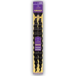Outre Purple Pack Brazilian Bundle Human Hair Blend Pre Stretched Braid - LOOSE DEEP BULK 24