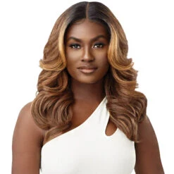Outre Synthetic Hair Sleeklay Part HD Lace Front Wig - BRIZELLA -Wigs Online Shop outre synthetic hair sleeklay part hd lace front wig brizella 3