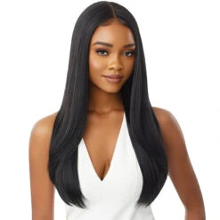 Outre Synthetic Hair Sleeklay Part HD Lace Front Wig - CHANELLE -Wigs Online Shop outre synthetic hair sleeklay part hd lace front wig chanelle 3