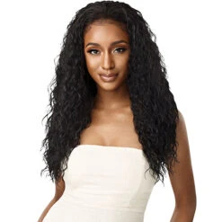 Outre Synthetic Half Wig Quick Weave - BEACH CURL 24