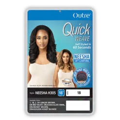 Outre Synthetic Half Wig Quick Weave - NEESHA H305 10 Outre Synthetic Half Wig Quick Weave - NEESHA H305 -Wigs Online Shop outre synthetic half wig quick weave neesha h305 4
