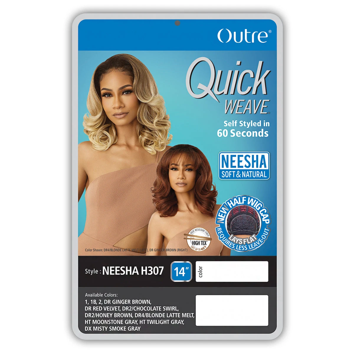 Outre Synthetic Half Wig Quick Weave - NEESHA H307 5 Outre Synthetic Half Wig Quick Weave - NEESHA H307 - Image 5