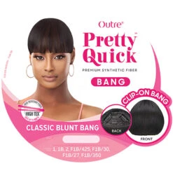 Outre Synthetic Pretty Quick Bang - CLASSIC BLUNT BANG -Wigs Online Shop outre synthetic pretty quick bang classic blunt bang 2