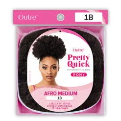 Outre Synthetic Pretty Quick Pony - AFRO MEDIUM 9 Outre Synthetic Pretty Quick Pony - AFRO MEDIUM -Wigs Online Shop outre synthetic pretty quick pony afro medium 4