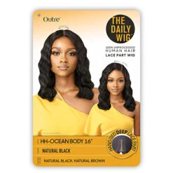 Outre The Daily Wig 100% Human Hair Lace Part Wig - HH OCEAN BODY 16 9 Outre The Daily Wig 100% Human Hair Lace Part Wig - HH OCEAN BODY 16 -Wigs Online Shop outre the daily wig 100 human hair lace part wig hh ocean body 16 4