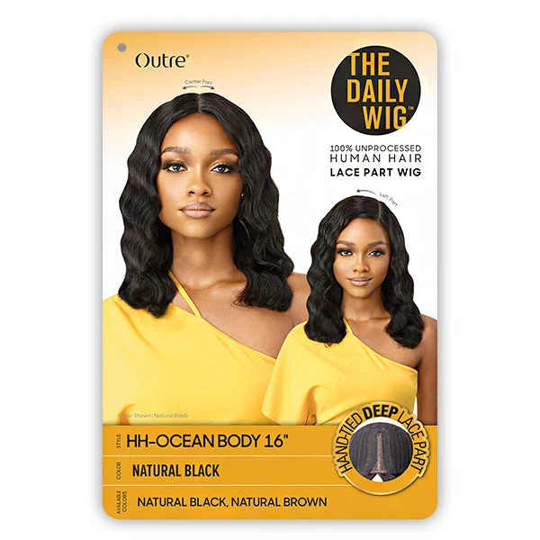 Outre The Daily Wig 100% Human Hair Lace Part Wig - HH OCEAN BODY 16 5 Outre The Daily Wig 100% Human Hair Lace Part Wig - HH OCEAN BODY 16 - Image 5