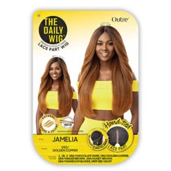 Outre The Daily Wig Synthetic Hair Lace Part Wig - JAMELIA 10 Outre The Daily Wig Synthetic Hair Lace Part Wig - JAMELIA -Wigs Online Shop outre the daily wig synthetic hair lace part wig jamelia 4
