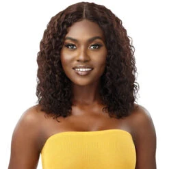 Outre The Daily Wig WET & WAVY 100% Unprocessed Human Hair Lace Part Wig - HH W&W DEEP CURL 14