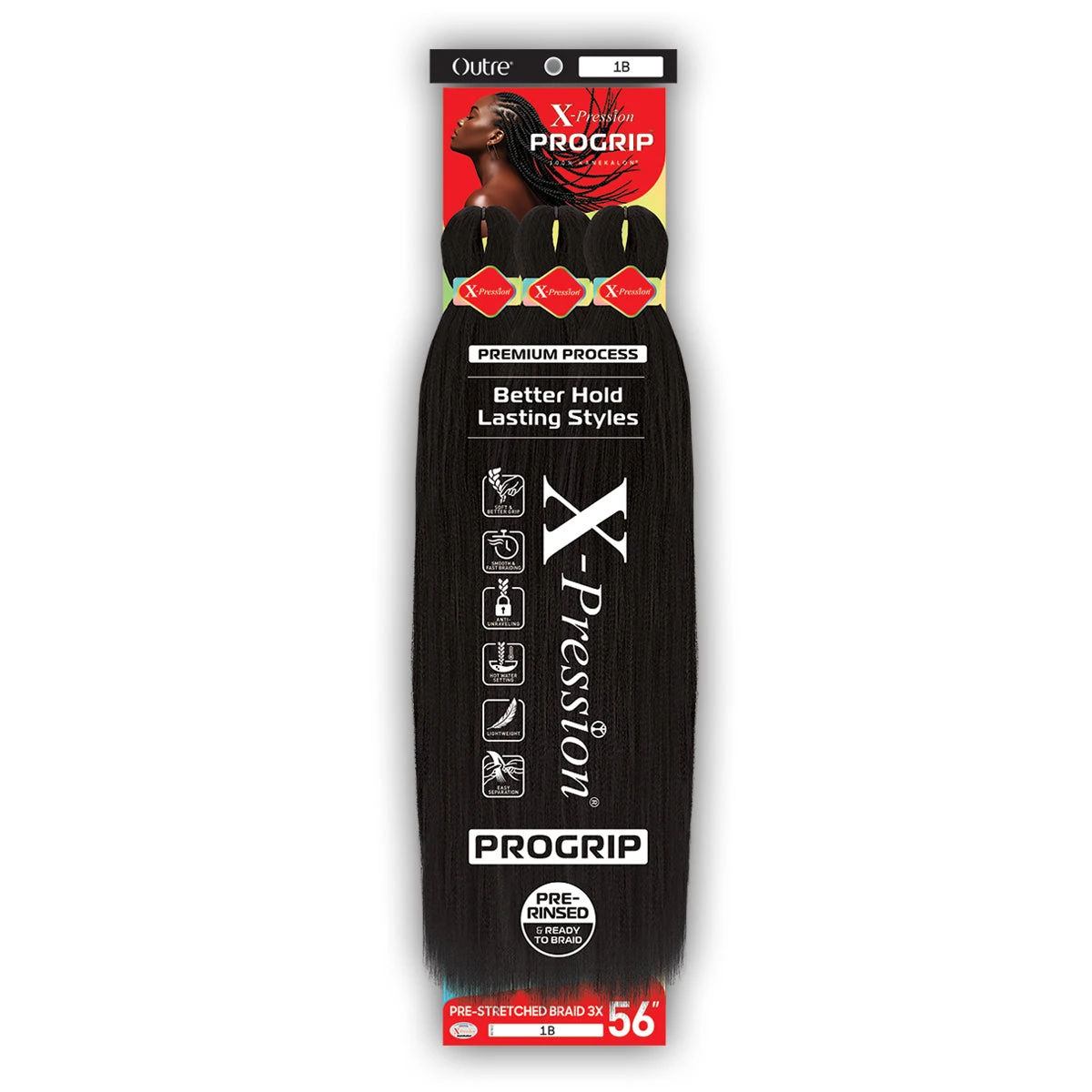 Outre X-Pression Progrip 3X PRE STRETCHED BRAID 56 1 Outre X-Pression Progrip 3X PRE STRETCHED BRAID 56