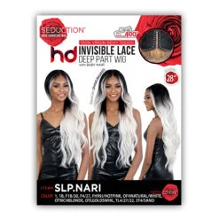 Seduction Synthetic Hair HD Invisible Deep Part Lace Wig - SLP NARI -Wigs Online Shop seduction synthetic hair hd invisible deep part lace wig slp nari 5