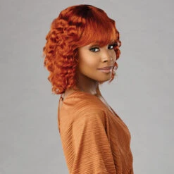 Sensationnel Empire Bob 100% Human Hair Wig - WAVY CUT 12 -Wigs Online Shop sensationnel 100 human hair empire bob wig wavy cut 12 2