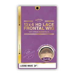 Sensationnel 100% Virgin Human Hair 13A 13x4 Glueless HD Lace Frontal Wig - LOOSE WAVE 24 -Wigs Online Shop sensationnel 100 virgin human hair 13a 13x4 glueless hd lace frontal wig loose wave 24 4