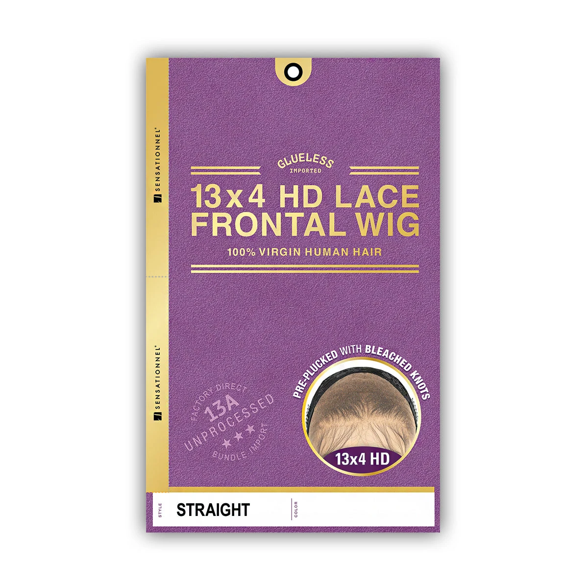Sensationnel 100% Virgin Human Hair 13A 13x4 Glueless HD Lace Frontal Wig - STRAIGHT 22 2 Sensationnel 100% Virgin Human Hair 13A 13x4 Glueless HD Lace Frontal Wig - STRAIGHT 22 - Image 2