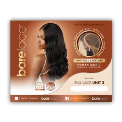 Sensationnel Barelace Human Hair Blend Glueless BARELUXE Full Lace Wig - FULL LACE UNIT 3 -Wigs Online Shop sensationnel barelace synthetic hair glueless bareluxe full lace wig full lace unit 3 4