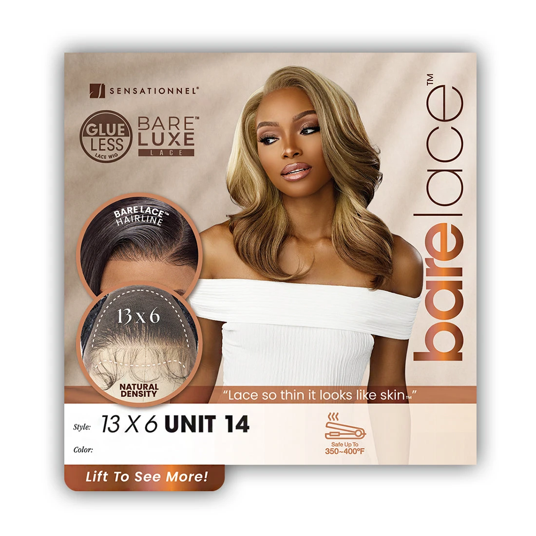 Sensationnel Barelace Synthetic Hair 13x6 Glueless BARELUXE Lace Wig - 13X6 UNIT 14 5 Sensationnel Barelace Synthetic Hair 13x6 Glueless BARELUXE Lace Wig - 13X6 UNIT 14 - Image 5