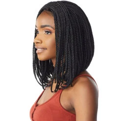 Sensationnel Cloud 9 Synthetic Hair 4x4 Lace Parting Swiss Lace Wig - BOX BRAID BOB -Wigs Online Shop sensationnel cloud 9 synthetic 4x4 lace parting lace wig box braid bob 2