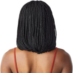 Sensationnel Cloud 9 Synthetic Hair 4x4 Lace Parting Swiss Lace Wig - BOX BRAID BOB -Wigs Online Shop sensationnel cloud 9 synthetic 4x4 lace parting lace wig box braid bob 3