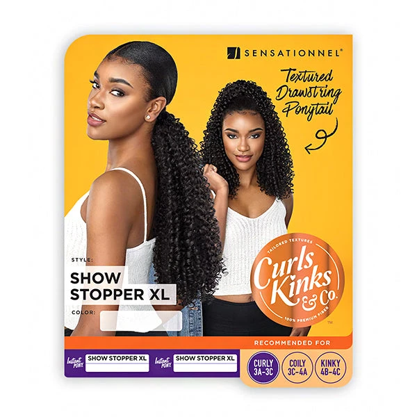 Sensationnel Curls Kinks & Co Synthetic Ponytail Instant Pony - SHOW STOPPER XL 5 Sensationnel Curls Kinks & Co Synthetic Ponytail Instant Pony - SHOW STOPPER XL - Image 5
