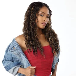 Sensationnel Curls Kinks & Co Synthetic Hair Glueless V Part Wig - V UNIT 7 7 Sensationnel Curls Kinks & Co Synthetic Hair Glueless V Part Wig - V UNIT 7 -Wigs Online Shop sensationnel curls kinks co v part wig v unit 7 2