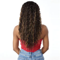 Sensationnel Curls Kinks & Co Synthetic Hair Glueless V Part Wig - V UNIT 7 8 Sensationnel Curls Kinks & Co Synthetic Hair Glueless V Part Wig - V UNIT 7 -Wigs Online Shop sensationnel curls kinks co v part wig v unit 7 3