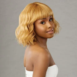 Sensationnel Glamzy Synthetic Hair Glueless HD Lace Crown Wig - ROSY -Wigs Online Shop sensationnel glamzy synthetic hair glueless hd lace crown wig rosy 2