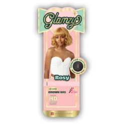 Sensationnel Glamzy Synthetic Hair Glueless HD Lace Crown Wig - ROSY -Wigs Online Shop sensationnel glamzy synthetic hair glueless hd lace crown wig rosy 4