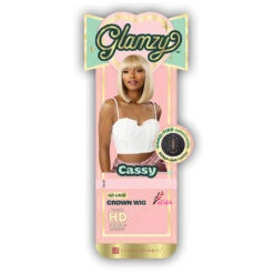 Sensationnel Glamzy Synthetic Hair Glueless HD Lace Crown Wig - CASSY -Wigs Online Shop sensationnel glamzy synthetic hair glueless hd lace parting wig cassy 4