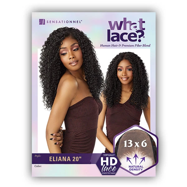 Sensationnel Human Hair Blend Cloud 9 Swiss Lace What Lace 13x6 Frontal HD Lace Wig - ELIANA 20 5 Sensationnel Human Hair Blend Cloud 9 Swiss Lace What Lace 13x6 Frontal HD Lace Wig - ELIANA 20 - Image 5