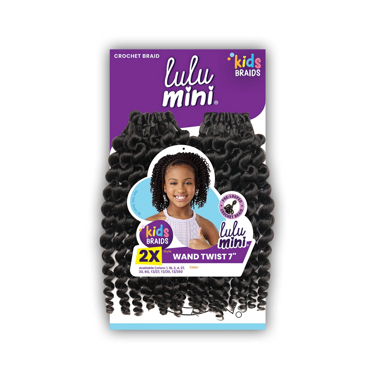 Sensationnel Lulumini Synthetic Kids Braid - 2X WAND TWIST 7 1 Sensationnel Lulumini Synthetic Kids Braid - 2X WAND TWIST 7