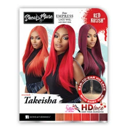 Sensationnel Shear Muse Synthetic Hair Empress HD Lace Front Wig - TAKEISHA -Wigs Online Shop sensationnel shear muse red krush hair hd lace front wig takeisha 7