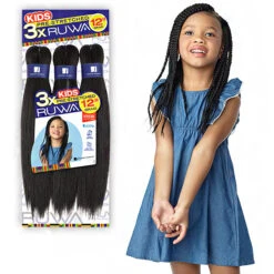 Sensationnel Synthetic Braid - 3X RUWA PRE STRETCHED BRAID 12 (KIDS)