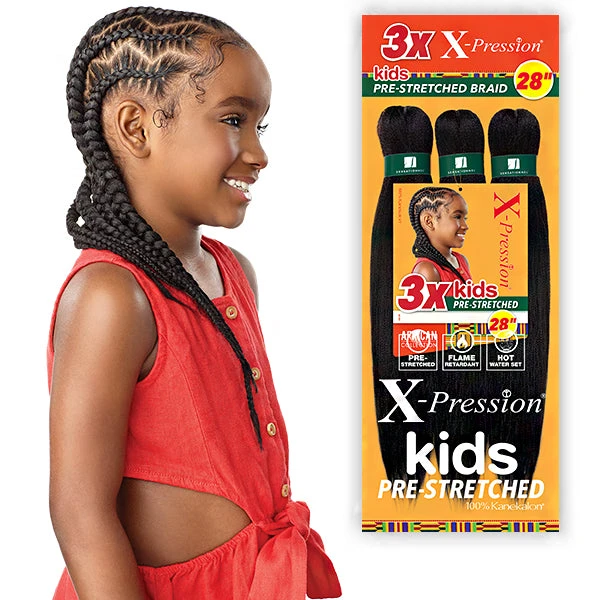 Sensationnel Synthetic Braid - 3X X PRESSION PRE-STRETCHED BRAID 28 (KIDS) 1 Sensationnel Synthetic Braid - 3X X PRESSION PRE-STRETCHED BRAID 28 (KIDS)