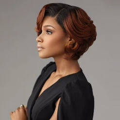 Sensationnel Synthetic Hair Butta Chic Bob Glueless HD Lace Front Wig - BOB UNIT 1 -Wigs Online Shop sensationnel synthetic hair butta chic bob glueless hd lace front wig bob unit 1 2