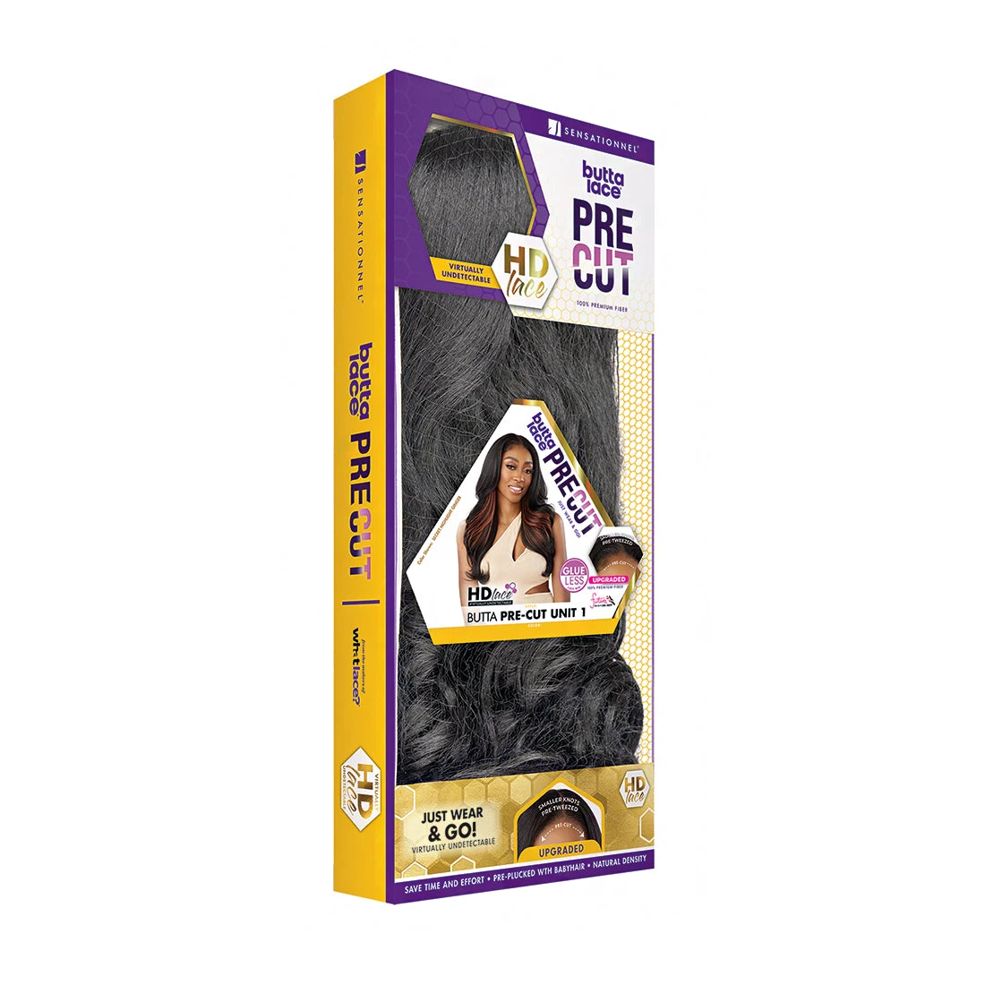 Sensationnel Synthetic Hair Butta Pre-Cut Glueless HD Lace Wig - BUTTA PRE CUT UNIT 1 5 Sensationnel Synthetic Hair Butta Pre-Cut Glueless HD Lace Wig - BUTTA PRE CUT UNIT 1 - Image 5