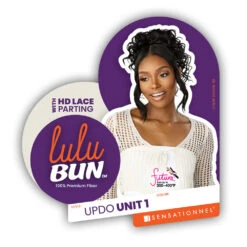 Sensationnel Lulu Bun Synthetic Hair HD Lace Parting Bun - UPDO UNIT 1 -Wigs Online Shop sensationnel synthetic hair ponytail lulu bun updo unit 1 4