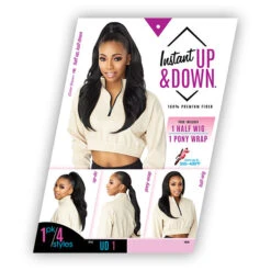Sensationnel Synthetic Half Wig Instant Up & Down - UD 1 9 Sensationnel Synthetic Half Wig Instant Up & Down - UD 1 -Wigs Online Shop sensationnel synthetic half wig instant up down ud 1 4