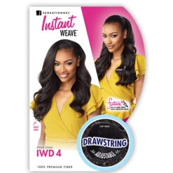 Sensationnel Synthetic Half Wig Instant Weave Drawstring Cap - IWD 4 -Wigs Online Shop sensationnel synthetic half wig instant weave drawstring cap iwd 4 2