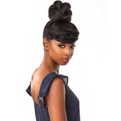 Sensationnel Synthetic Instant Bun With Bangs - BRIA