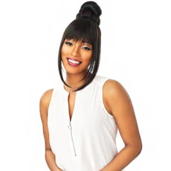Sensationnel Synthetic Instant Bun With Bangs - DANI