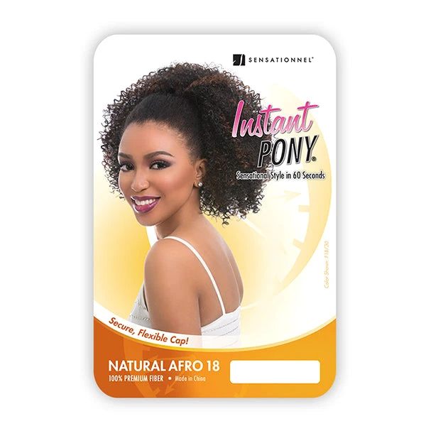 Sensationnel Synthetic Ponytail Instant Pony - NATURAL AFRO 18 5 Sensationnel Synthetic Ponytail Instant Pony - NATURAL AFRO 18 - Image 5