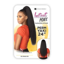 Sensationnel Synthetic Ponytail Instant Pony - PERM YAKI 24 -Wigs Online Shop sensationnel synthetic ponytail instant pony perm yaki 24 4