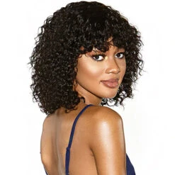 Sensationnel 100% Virgin Human Hair 12A Wet & Wavy Full Wig - BOHEMIAN BOB -Wigs Online Shop sensationnel virgin human hair 12a wet wavy full wig bohemian bob 2