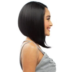 Sensual Human Hair Blend Hybrid Lace Front Wig - HB002 -Wigs Online Shop sensual human hair blend hybrid lace front wig hb002 2