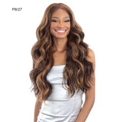 Shake N Go Snatched Synthetic Hair 13x6 Glueless HD Lace Frontal Wig - ELOWYN -Wigs Online Shop shake n go snatched synthetic hair 13x6 glueless hd lace frontal wig elowyn 4