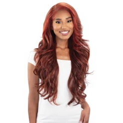 Shake N Go Snatched Synthetic Hair Glueless HD Lace Wig - SCARLET